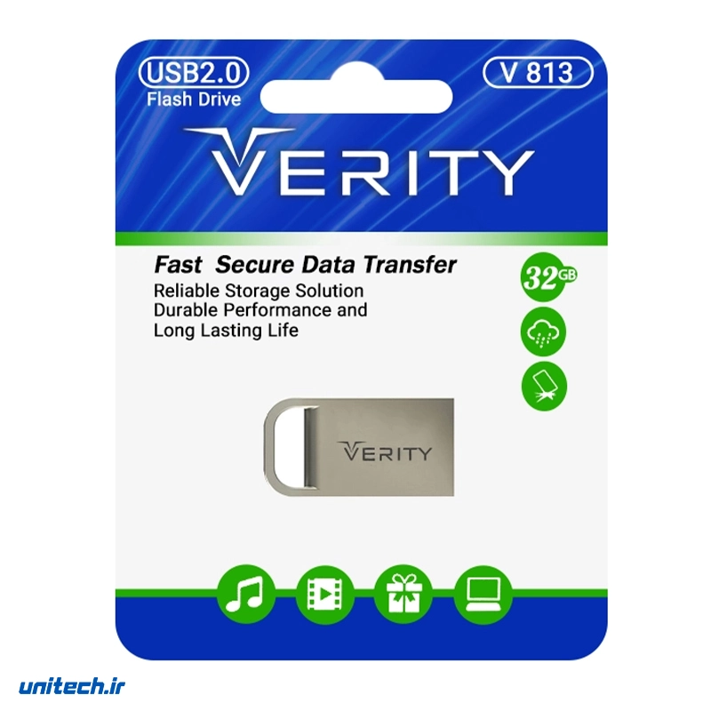 فلش مموری وریتی مدل V813 ظرفیت 32 گیگابایت1